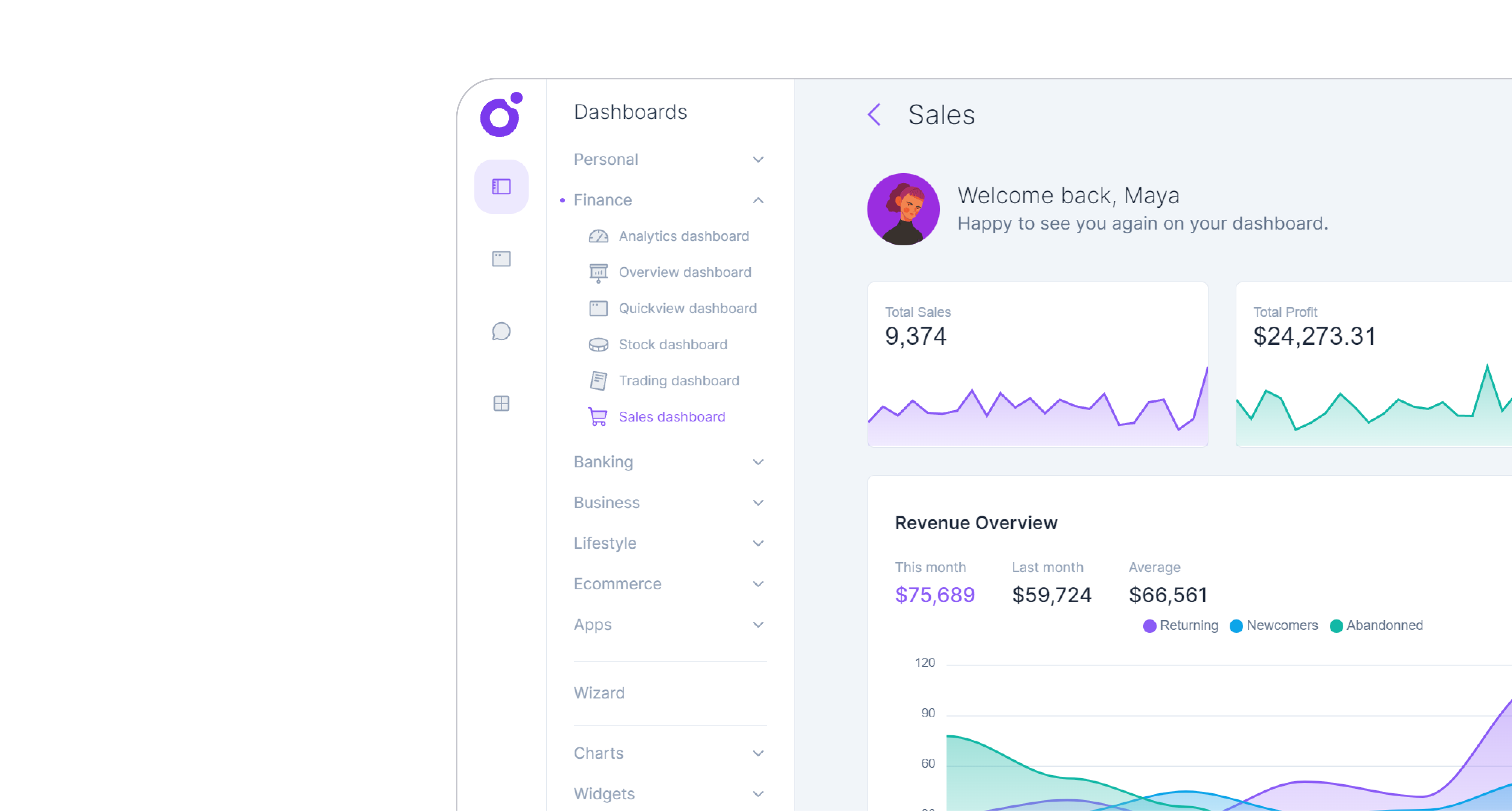 Sidebar layout